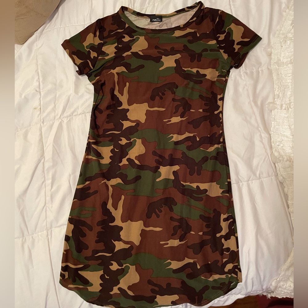Camo T-Shirt Dress